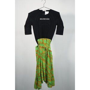 Balenciaga Spell Out Dress Chain Skirt